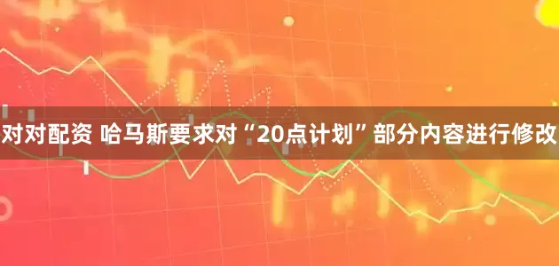 对对配资 哈马斯要求对“20点计划”部分内容进行修改